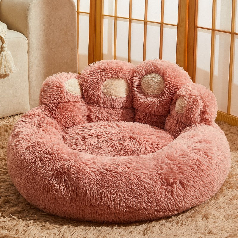 Dog Sofa Mattress Warm Retriever Bed Fleece-lined