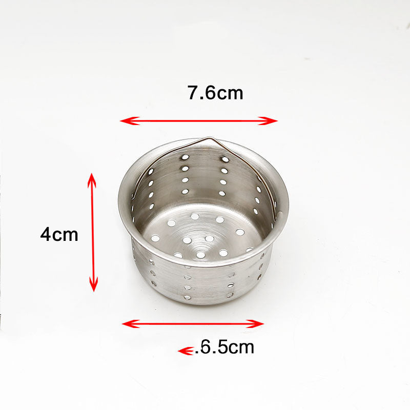 Kitchen Sink Strainer Stainless Steel Basket Filter Trap