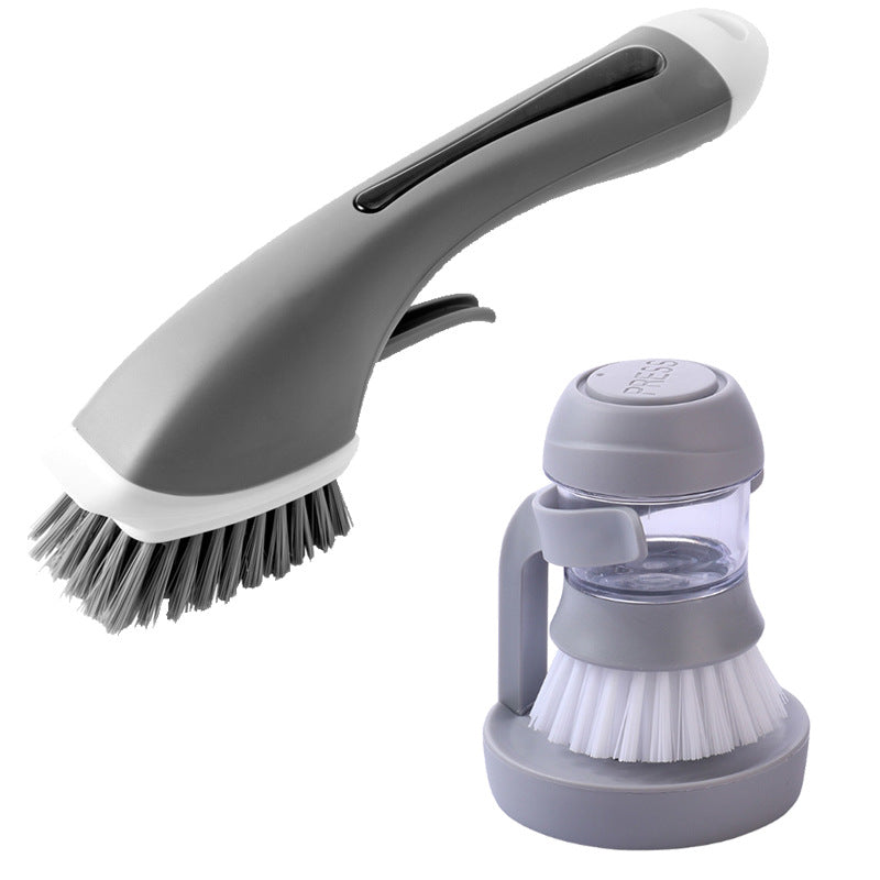 Soap Dispenser Palm Cleaning Brush for Dishes, Pots, Pans Kitchen Set