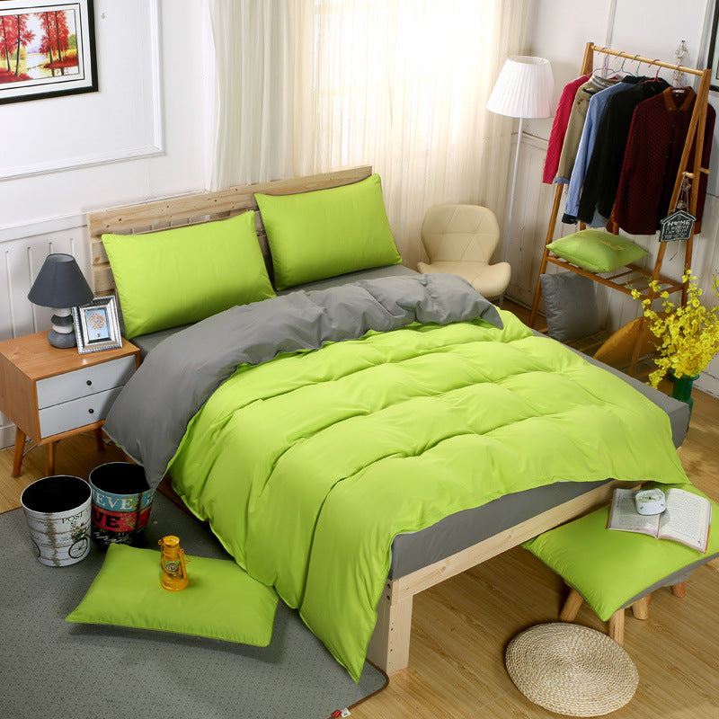 Super Soft 4 Piece Solid Color Comforter Sheet Set