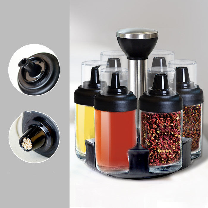 Anti-Leakage Glass Oil Bottle, Vinegar, Seasoning Bottle, Rotating Kitchen Set Supplies