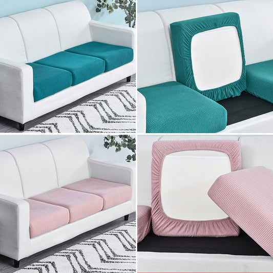 Thick Stretch Solid Color Sofa Cover Non-Slip Couch Protector