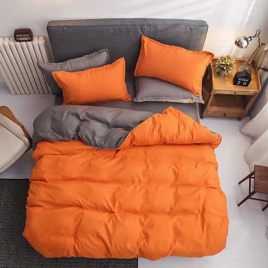 Super Soft 4 Piece Solid Color Comforter Sheet Set
