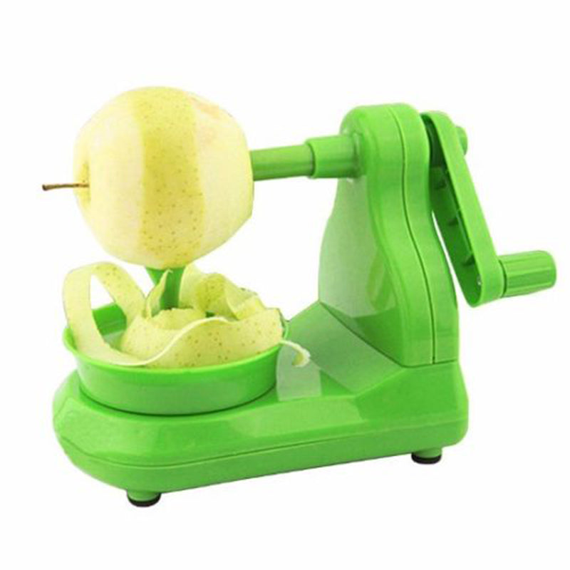 Round Apple-Sized Fruits Peeler with 8 Wedge Stainless Steel Cutter