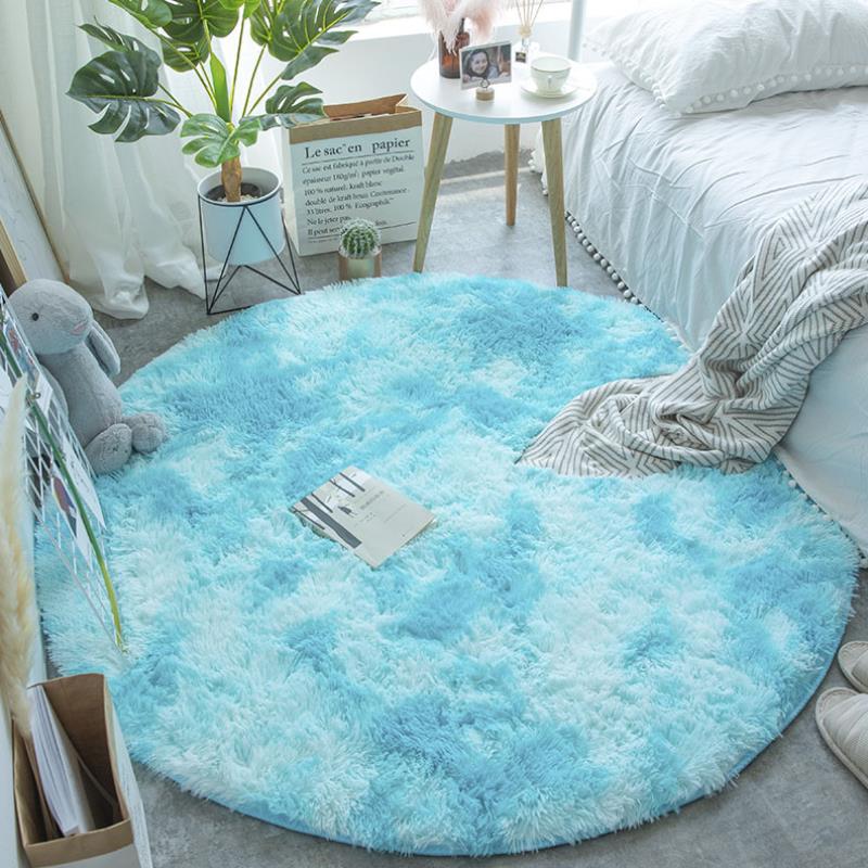 Ultra Soft Plush Round Area Mats, Rugs for Nursery, Bedroom, Livingroom
