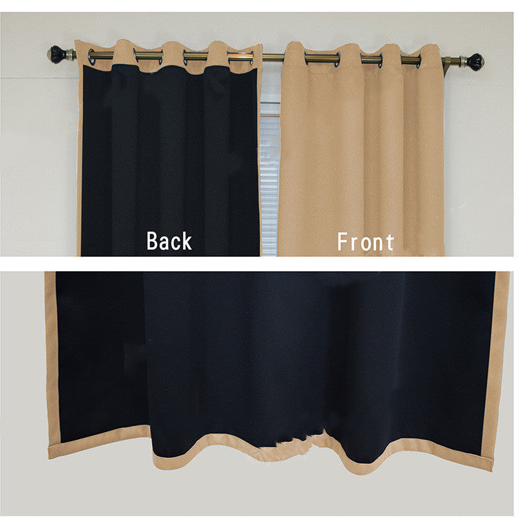 Modern Solid Color Blackout Curtain With Black Lining On The Back 1 Panel