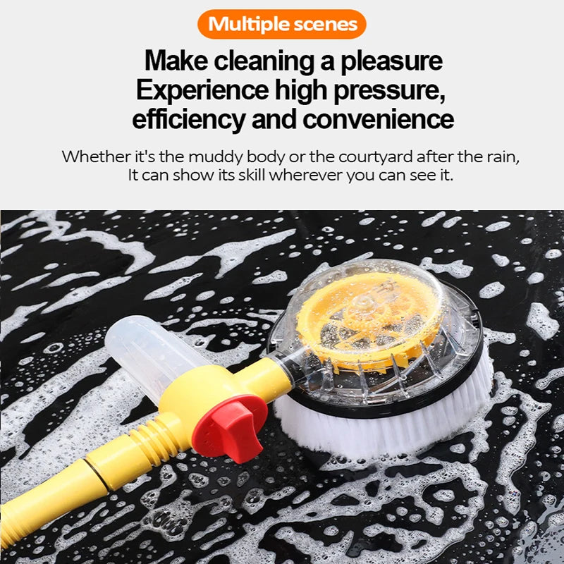 Car Cleaning Brush Automatic Rotary Foam Brush Long Handle Cleaning Mop Broom Cleaning Tools Auto Accessories