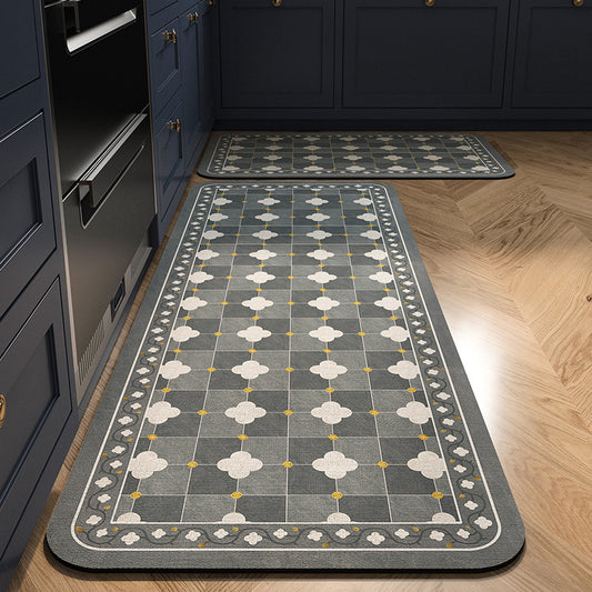Cushioned Kitchen Mat, Water-absorbing, Quick-drying Floor Mat