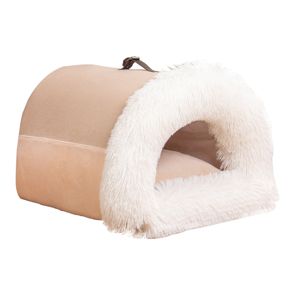Portable Pet Bed, Fluffy, Cozy & Warm