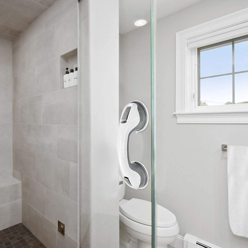 Shower Safety Handle Grab Bar with Anti-Slip Support and Vacuum Suction Cup Handrail