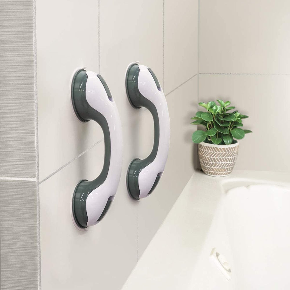 Shower Safety Handle Grab Bar with Anti-Slip Support and Vacuum Suction Cup Handrail